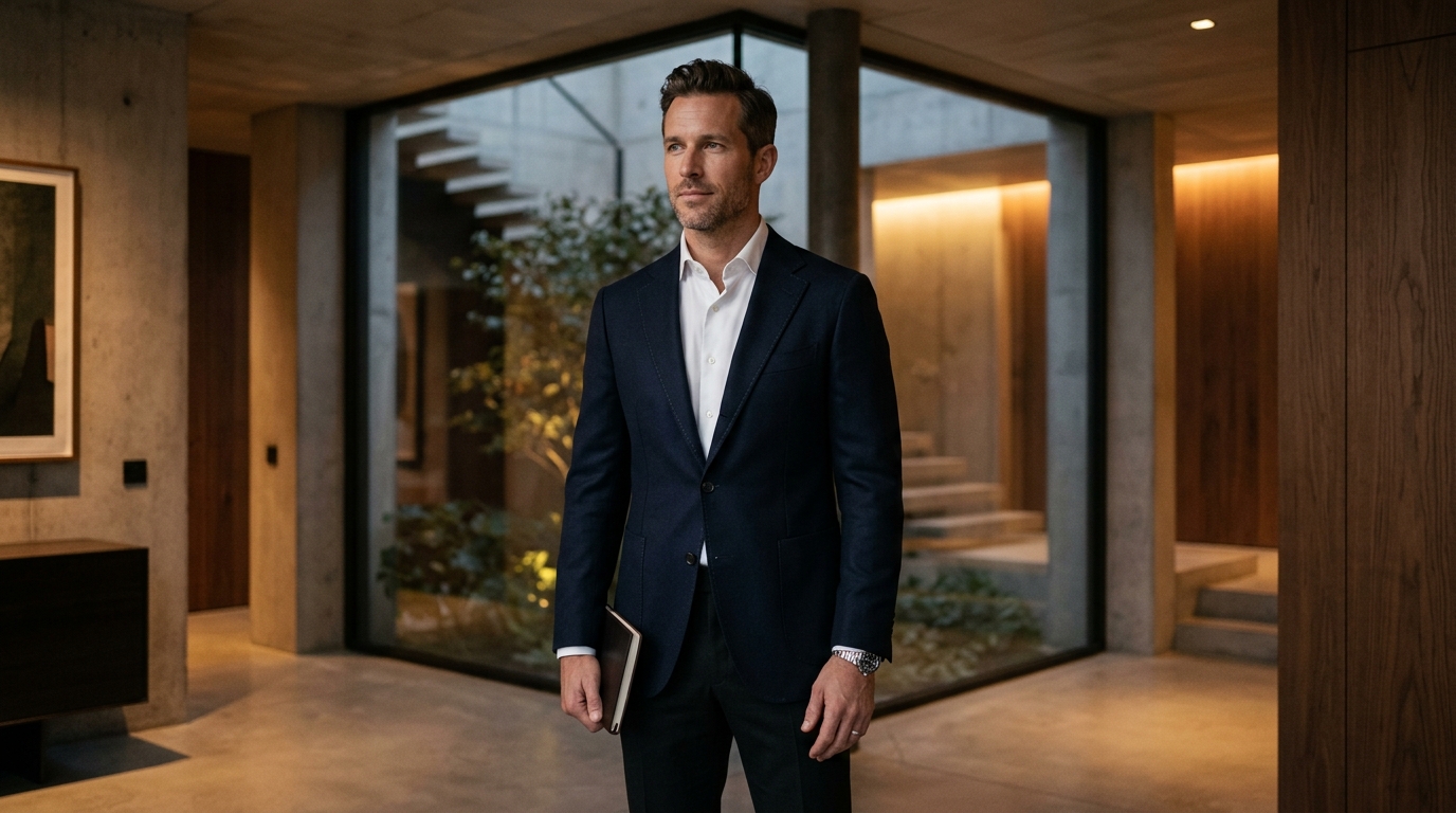 Blazer Masculino Italiano de Alta Costura